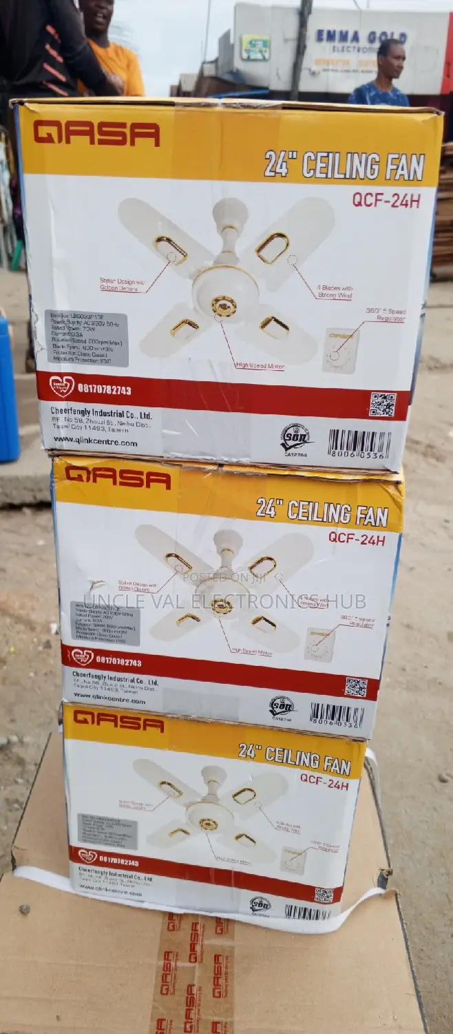 Qasa Short Blade Ceiling Fan 24"