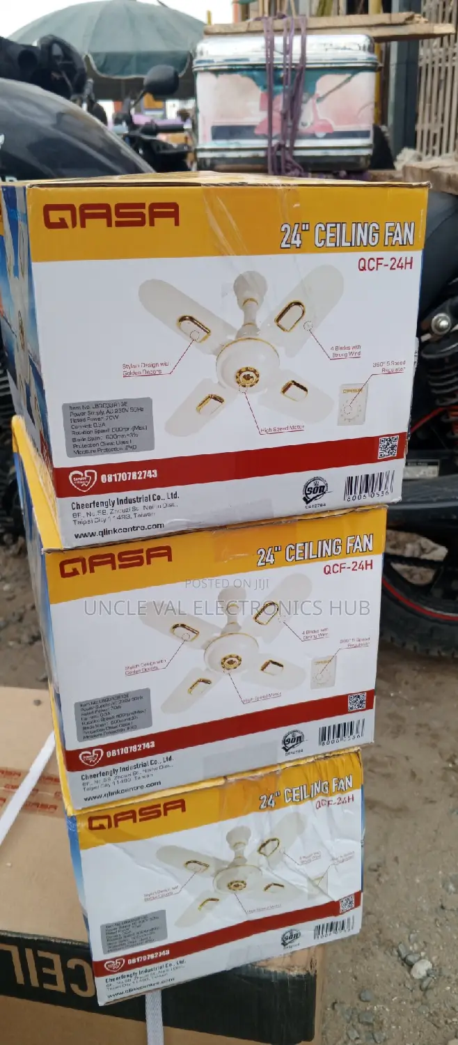 Qasa Short Blade Ceiling Fan 24"