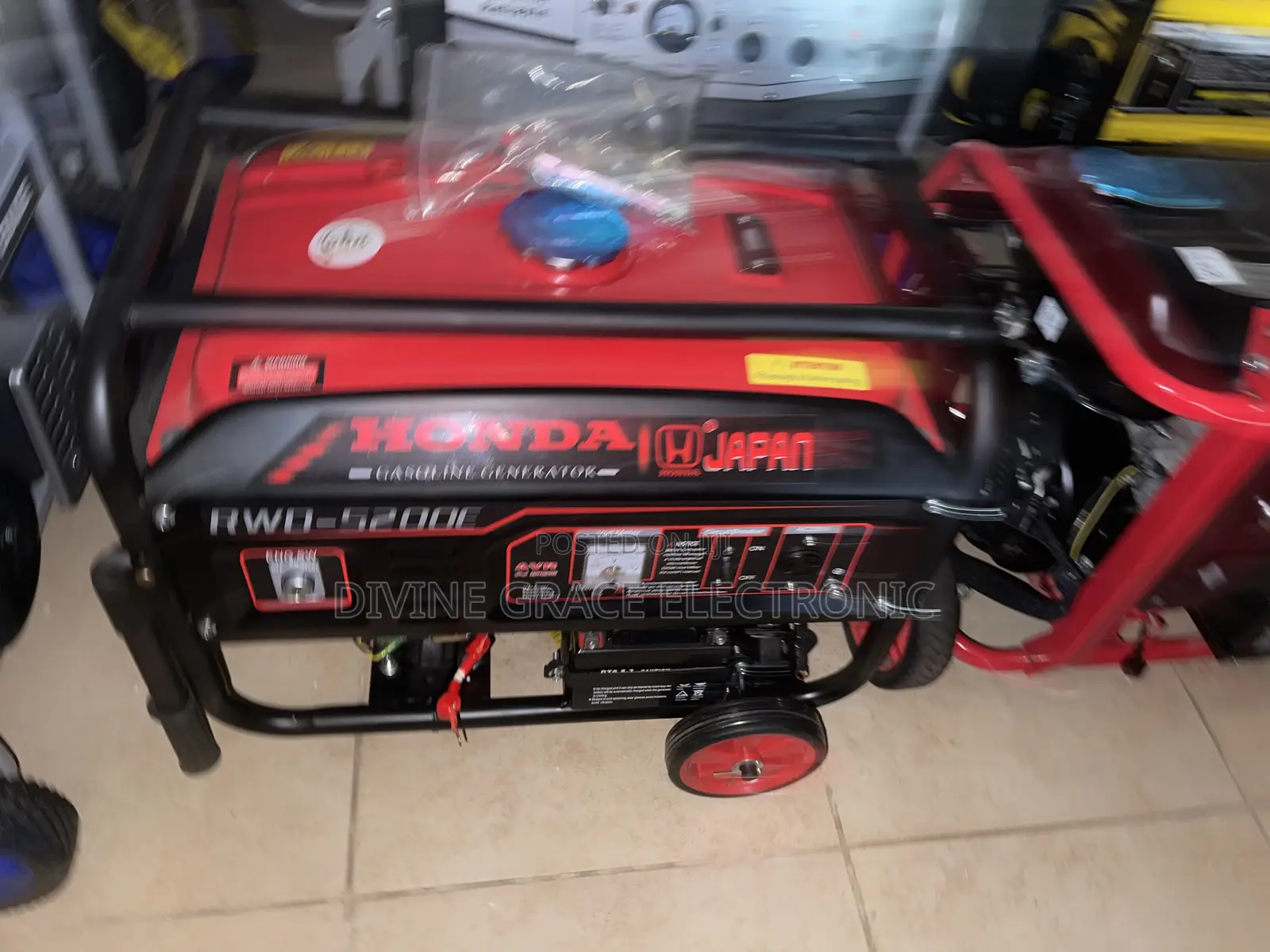 4.5kva Honda Made in Japan Petrol Generator