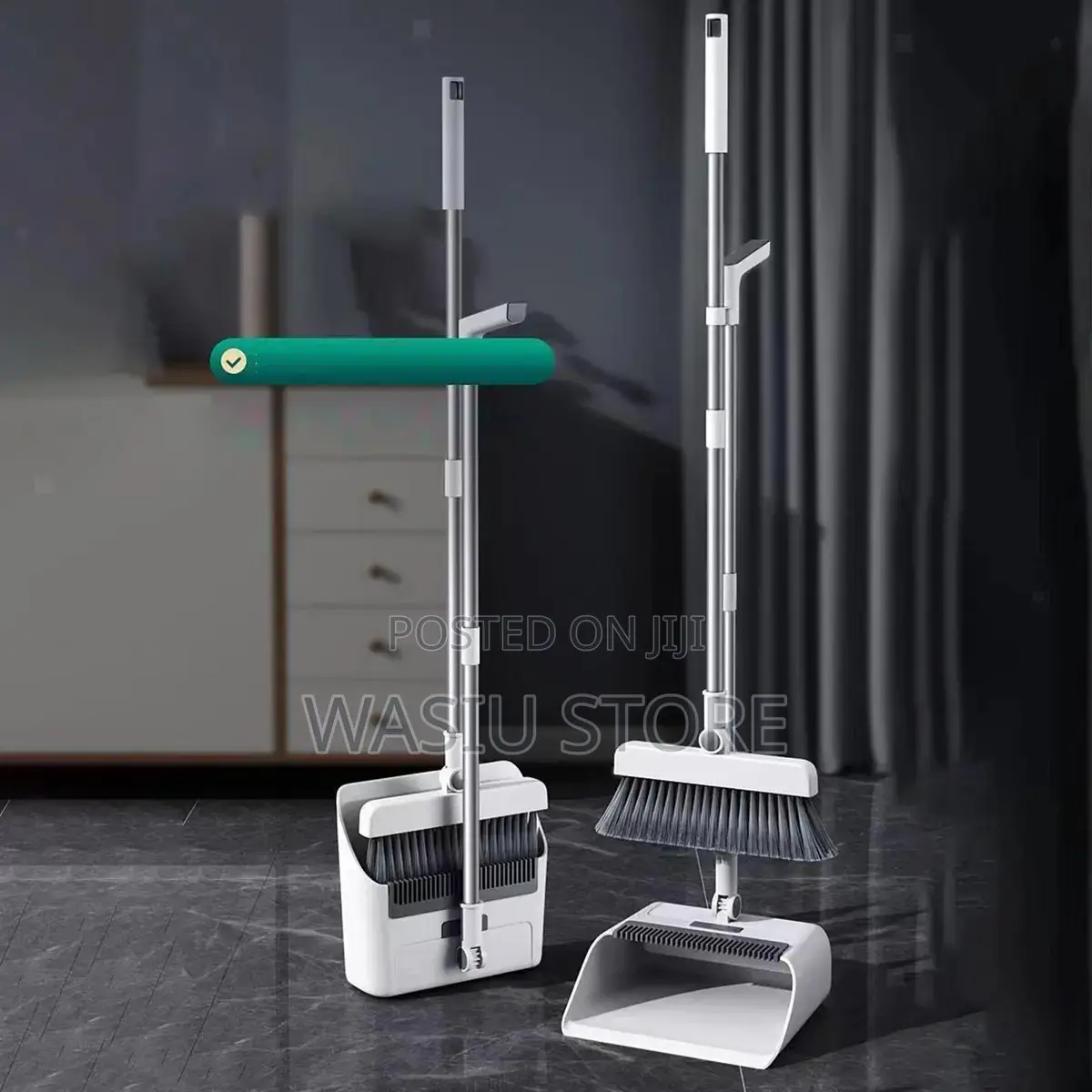 Broom Dustpan Parker Set Household Cleaning Long Handle