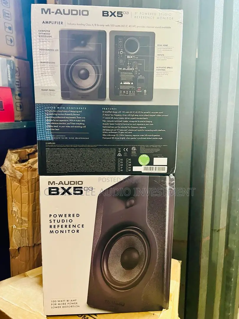 M-Audio BX5 D3 5′′ 2-Way 100W Powered Studio Monitor (Pair)