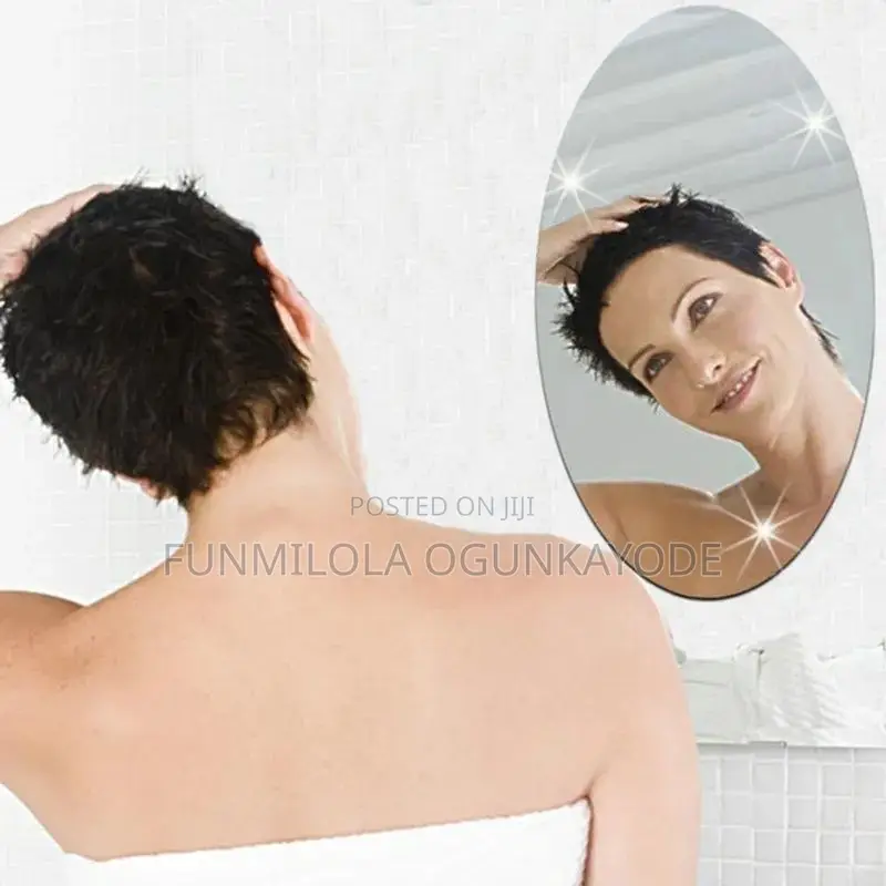 Oval Shape Sticker Mirror