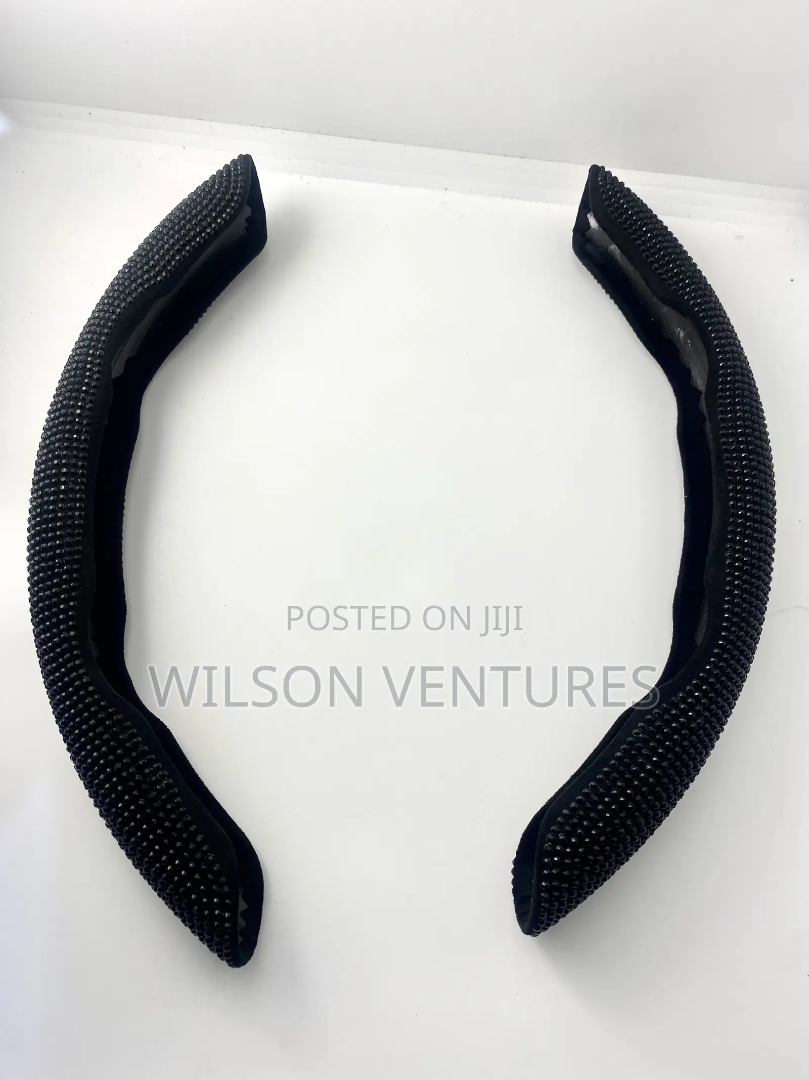 Black Diamond Encrusted Steering Wheel Grip for All Cars