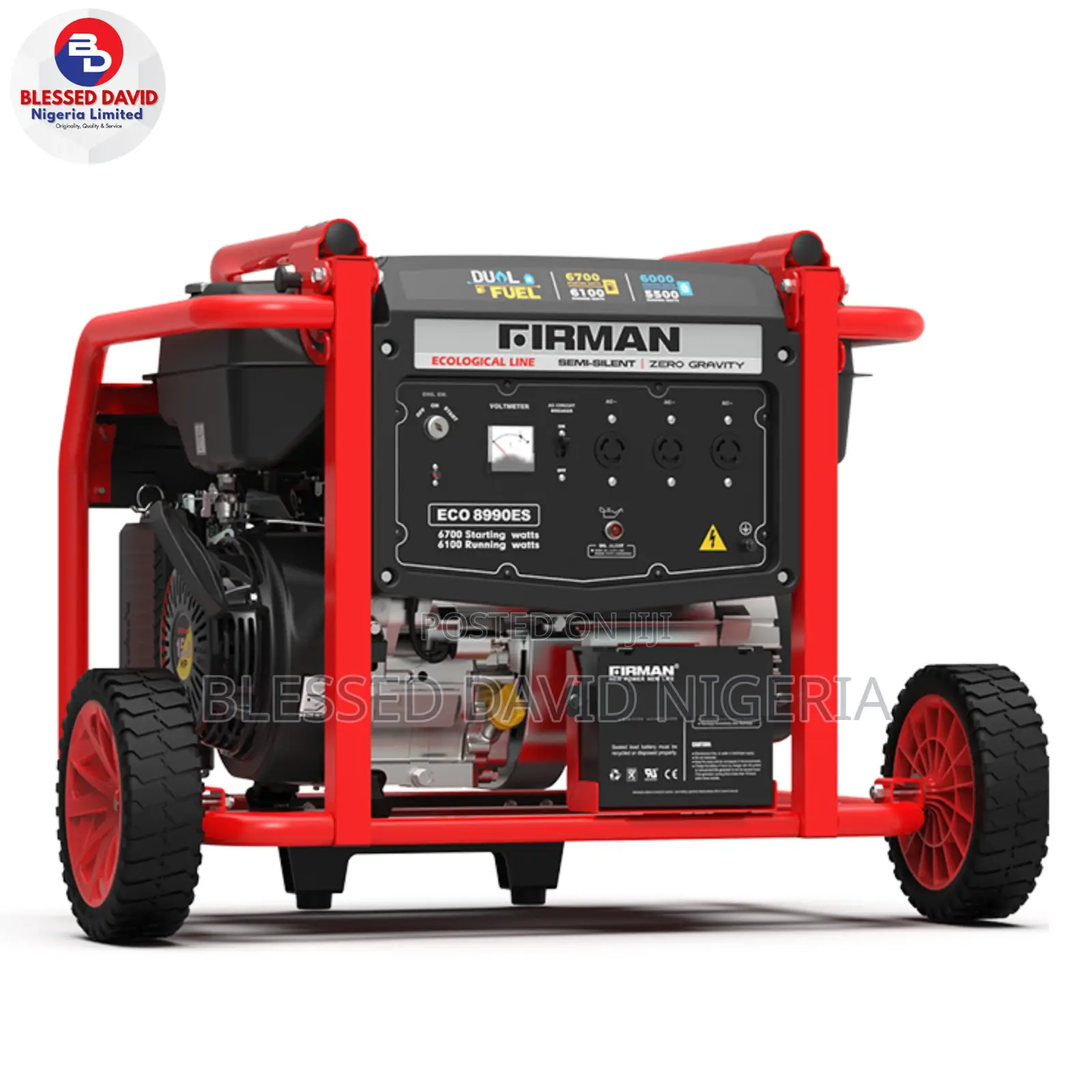 Firman ECO8990ES Dual Fuel, 7.5kva Key Starter Generator
