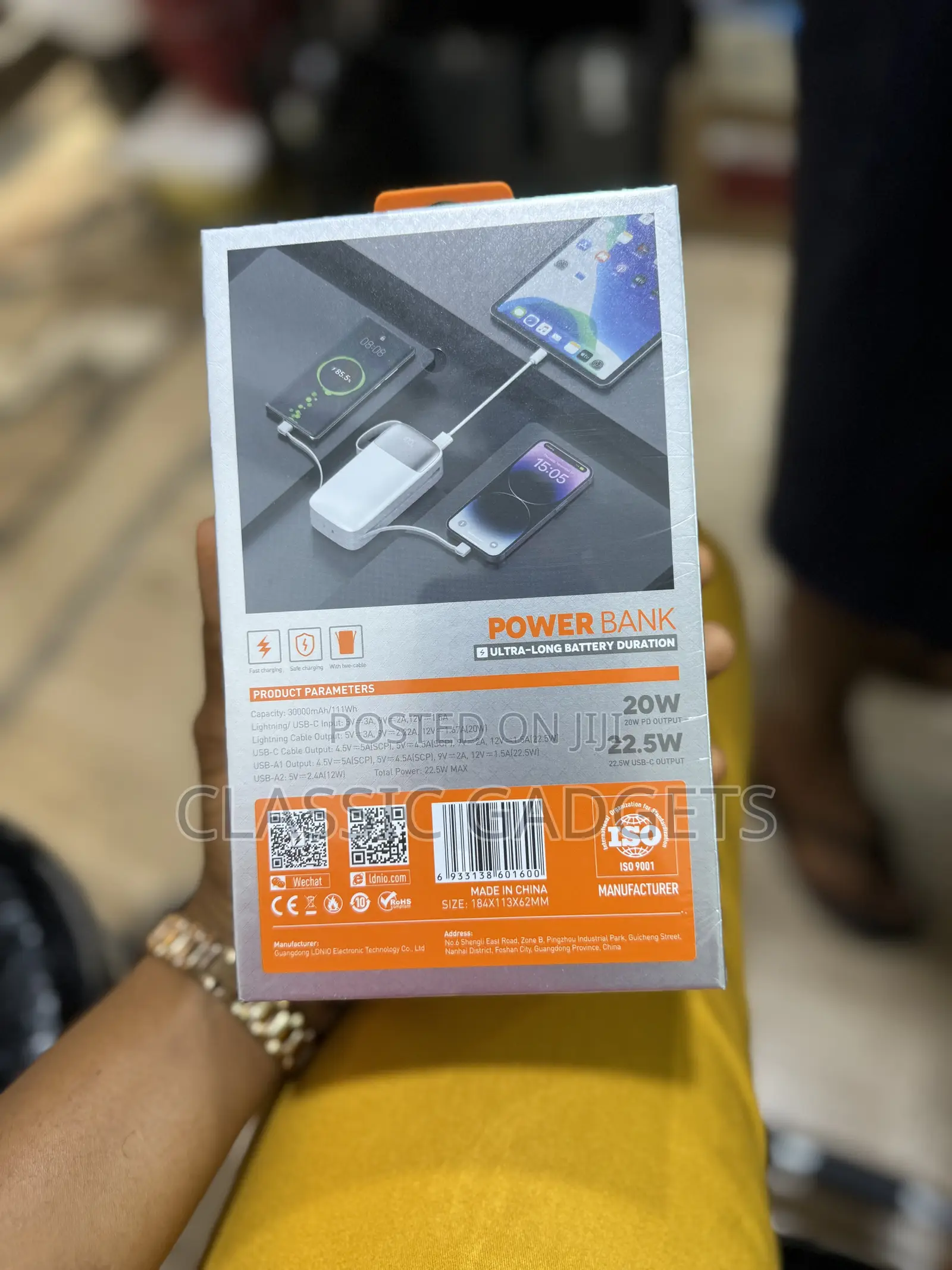 LDNIO PQ30 30000mah USB-C Fast Charging Power Banks