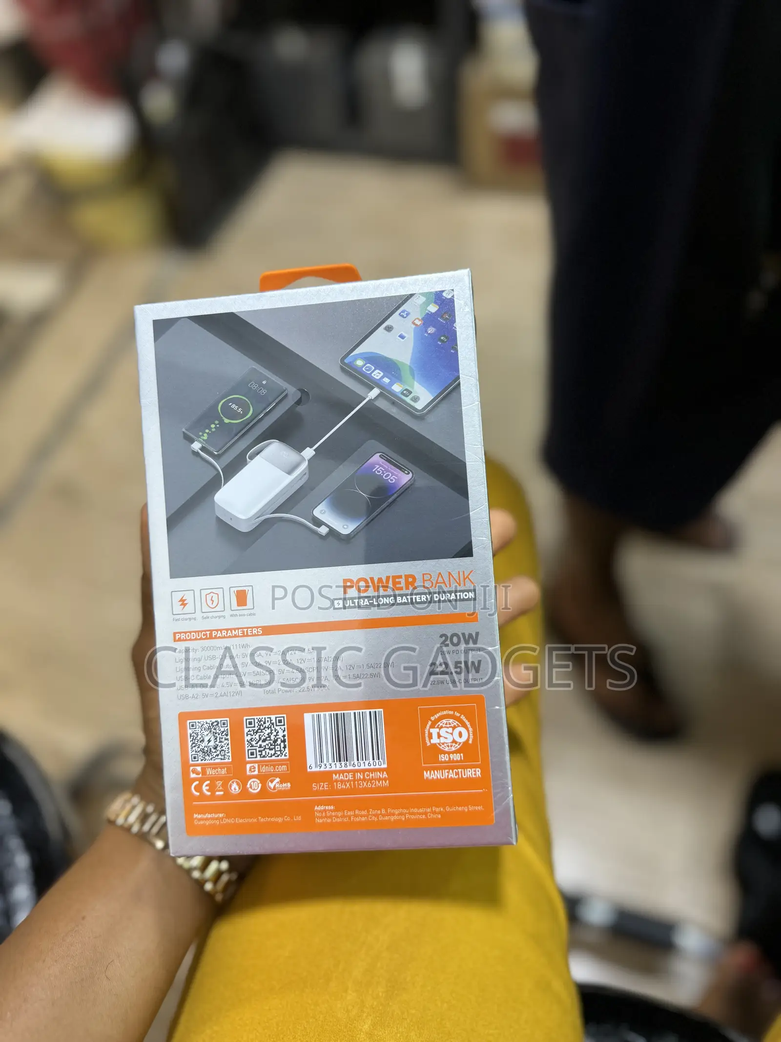 LDNIO PQ30 30000mah USB-C Fast Charging Power Banks