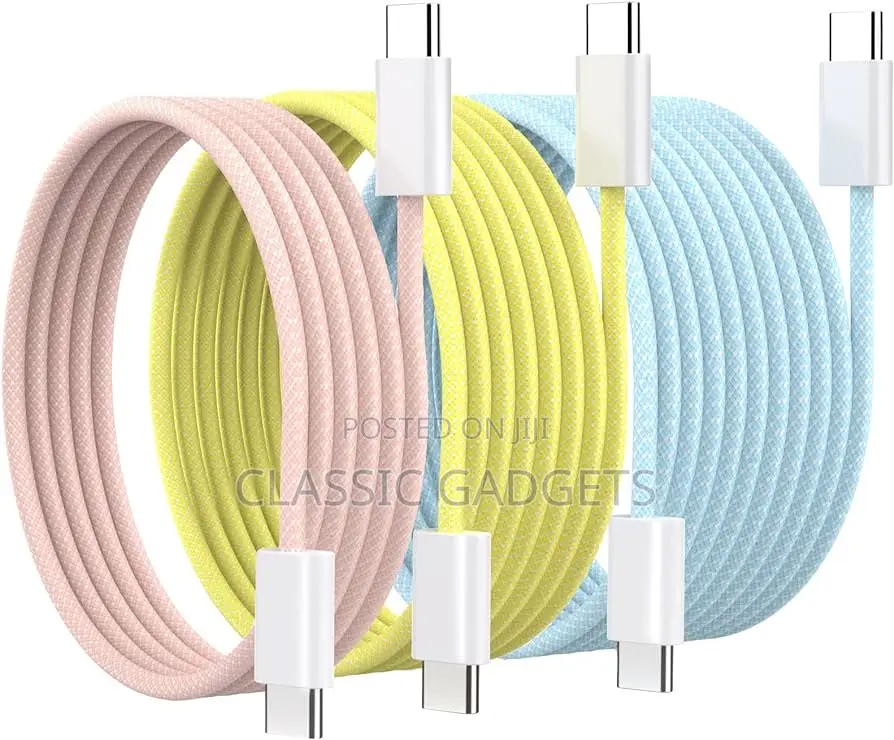 60w USB C to USB C Colorful Cable for iPhone 15-15 Pro Max