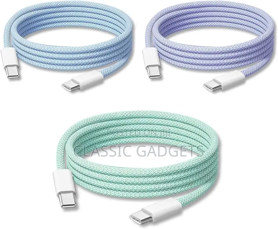 60w USB C to USB C Colorful Cable for iPhone 15-15 Pro Max