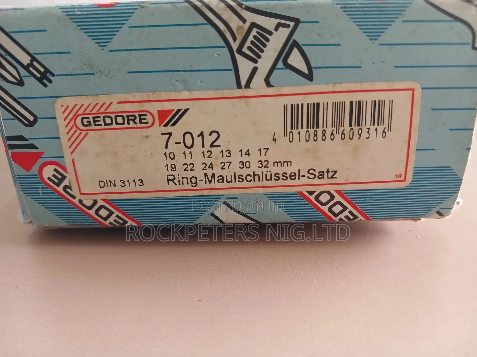 Gedore 7-012 12pc 10-32mm Combination Wrench Set