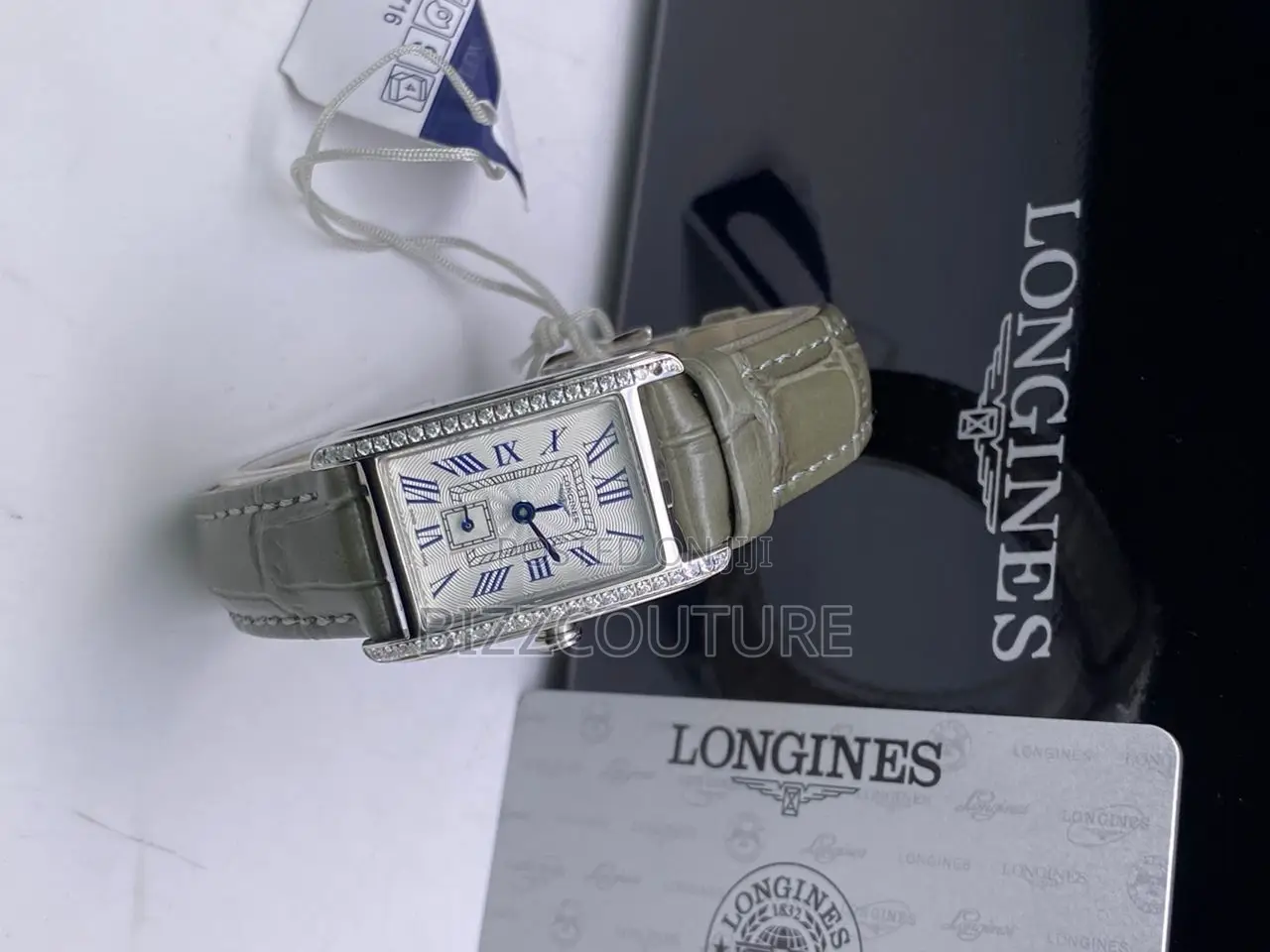 Original Longines Laides Silver Leather Watch in Store