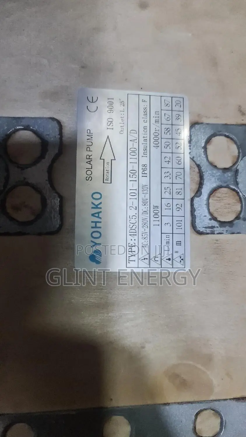1.5hp Ac/Dc Yohako Solar Water Pump
