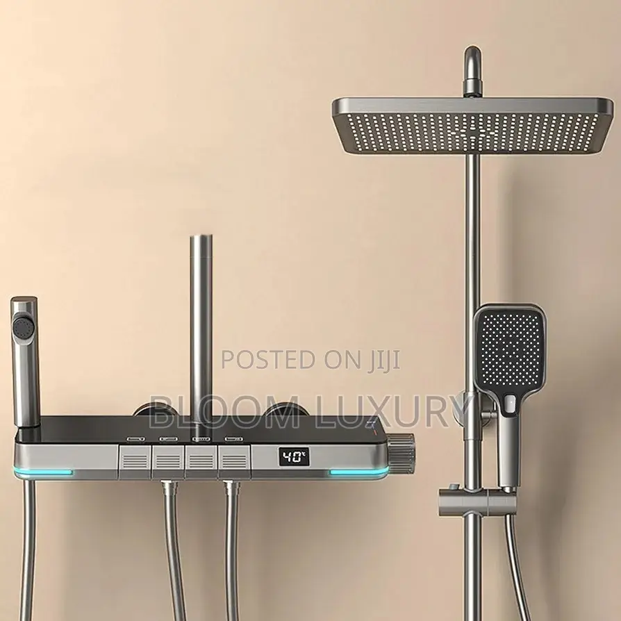 Thermostatic Digital Display 4 Kit, 30x20cm Shower Head