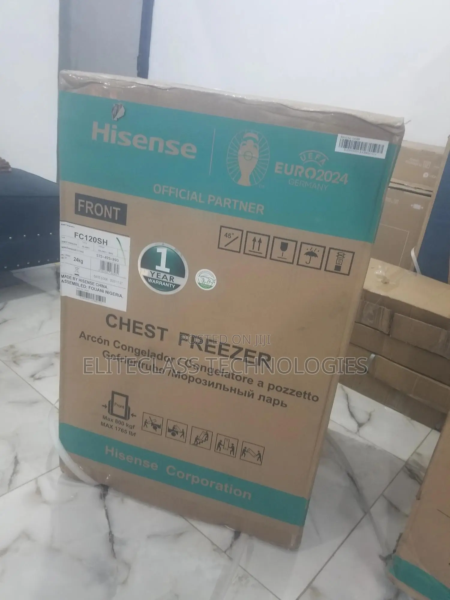 Brand-New Hisense Fc-120sh Chest Freezer.