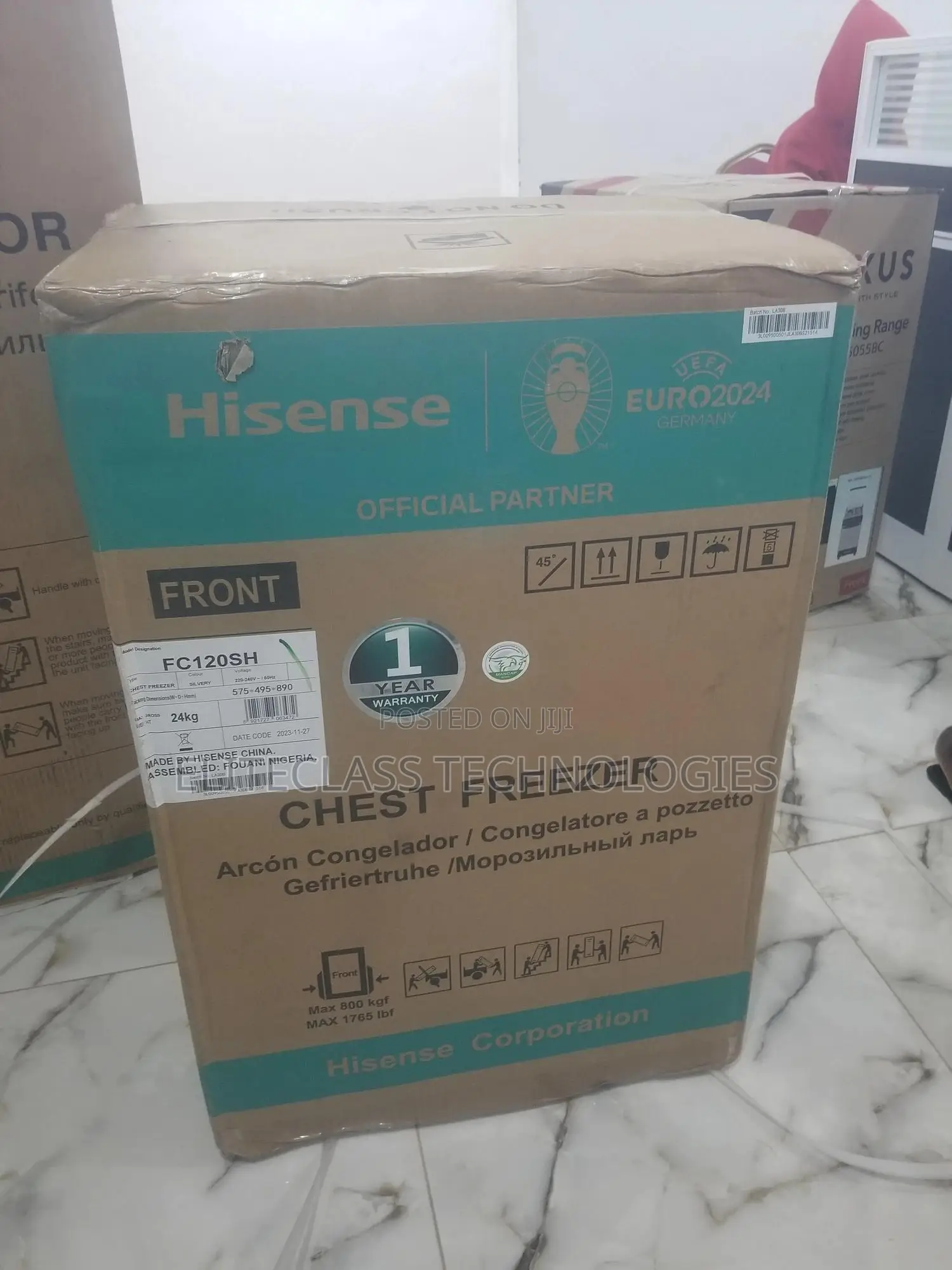 New Hisense Chest Freezer Fc-120sh.