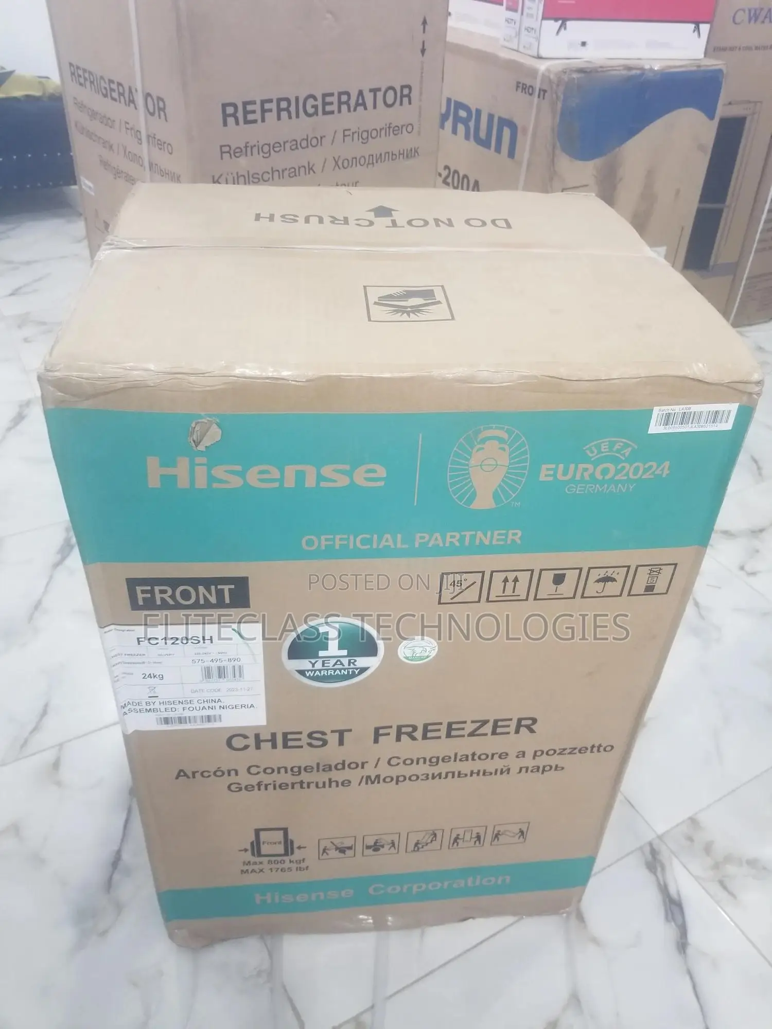Advanced Hisense FC-120SH Chest Freezer.