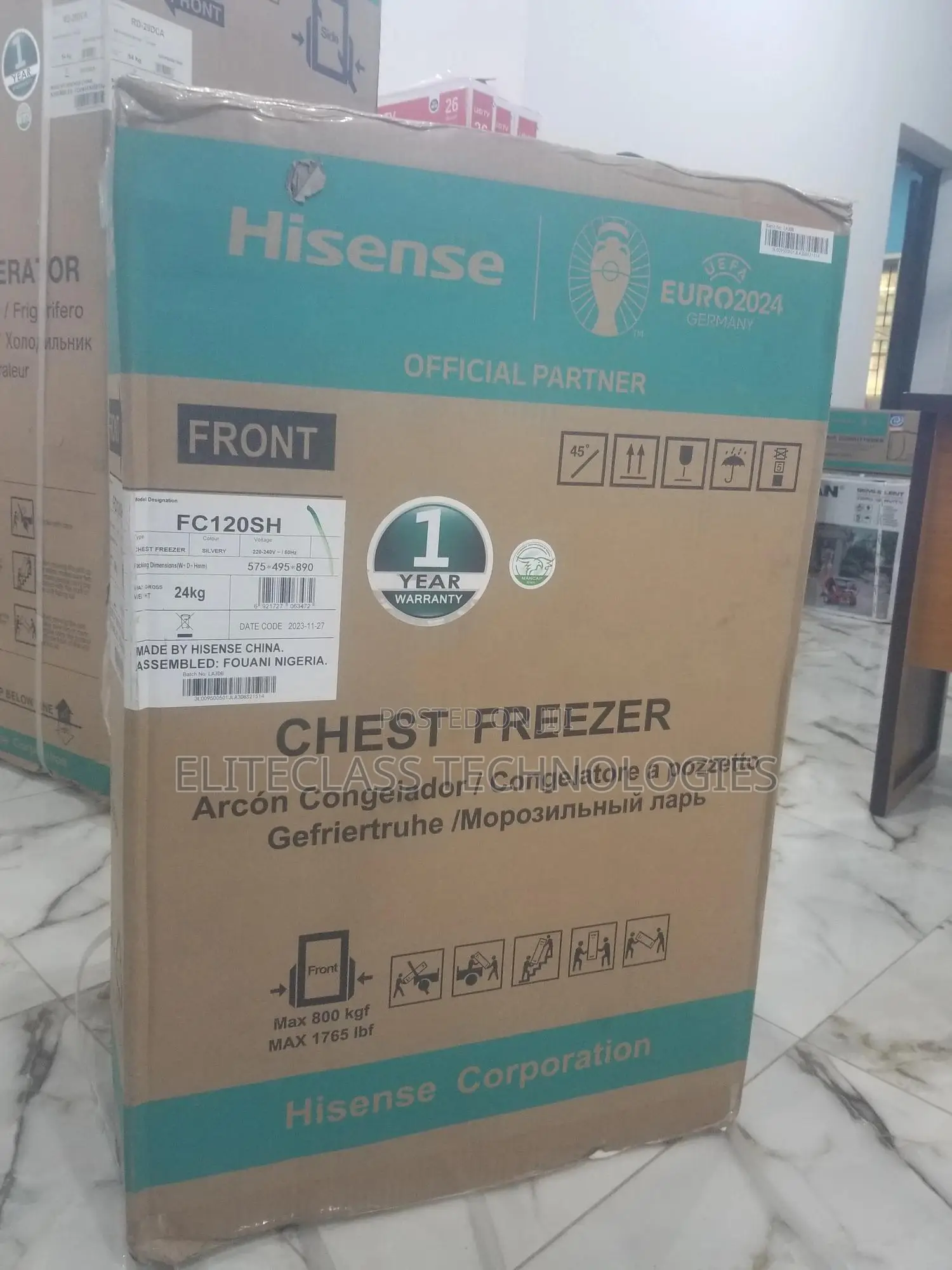 Advanced and Affordable Hisense FC-120SH Chest Freezer.
