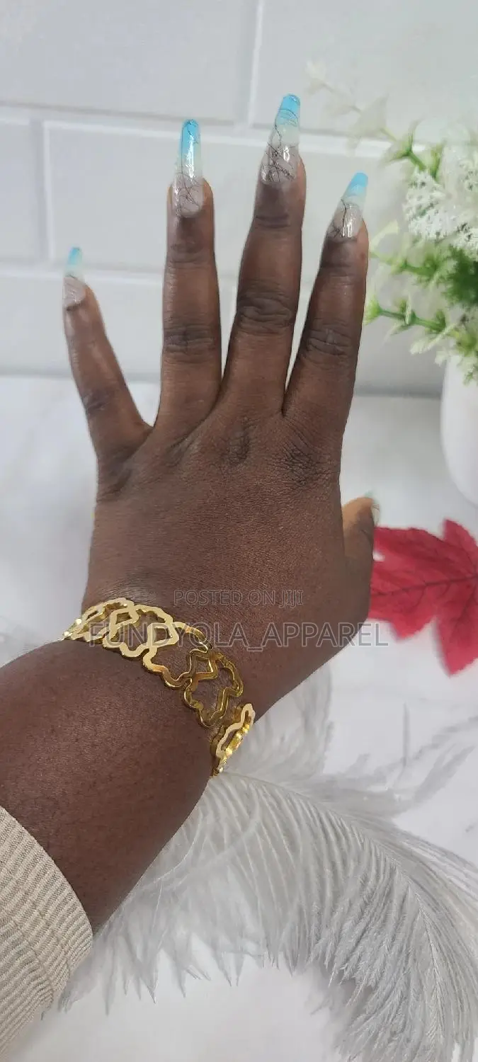 Bold Titanium Gold Wrist Bangle