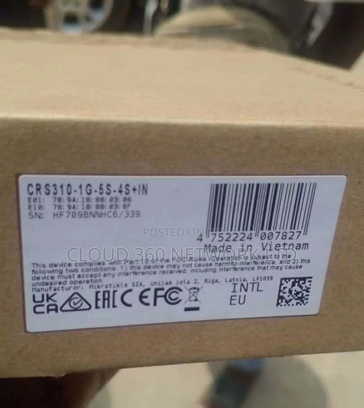 Mikrotik CRS 310-1g-5s-4s