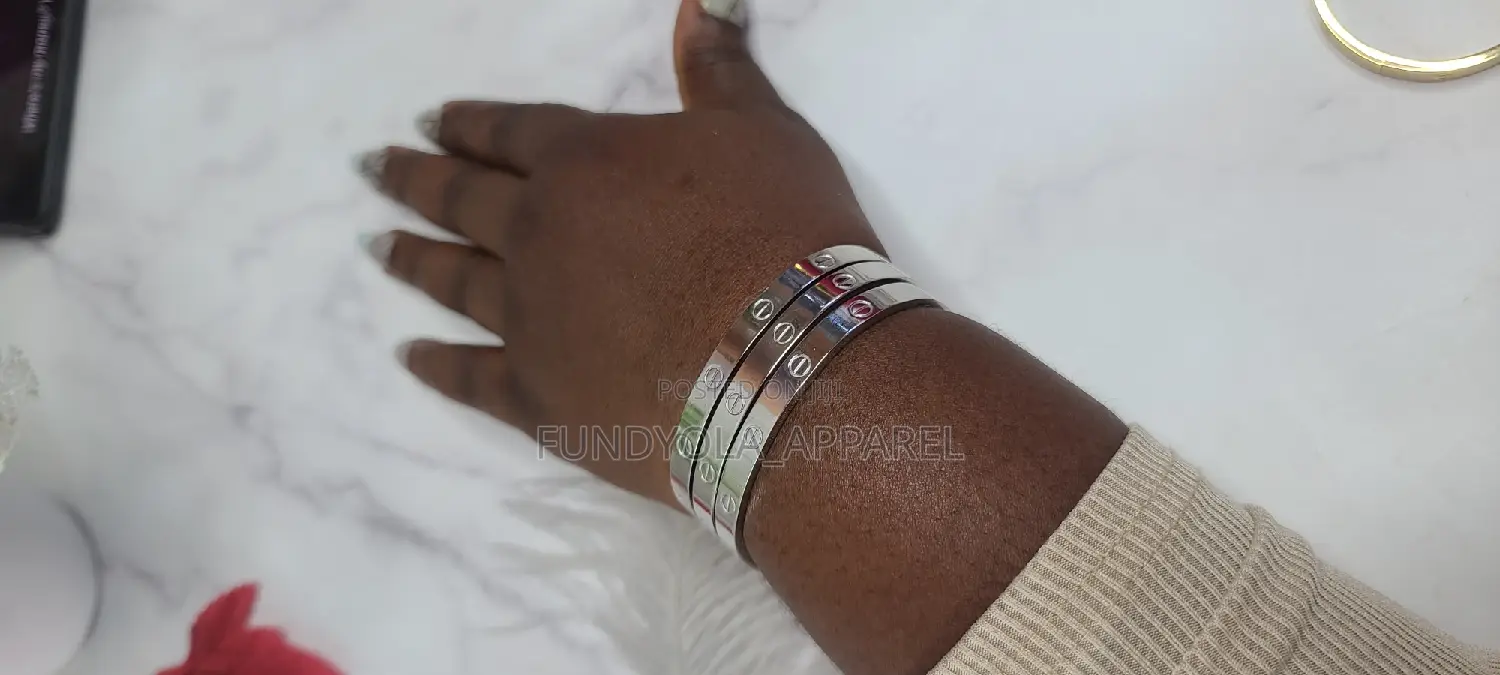 Beautiful Female Steel Sliver Wrist Bangle