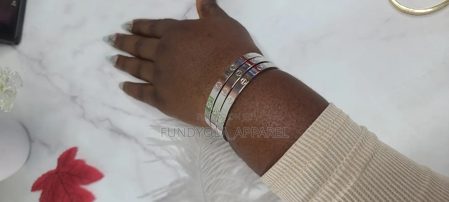 Beautiful Female Steel Sliver Wrist Bangle