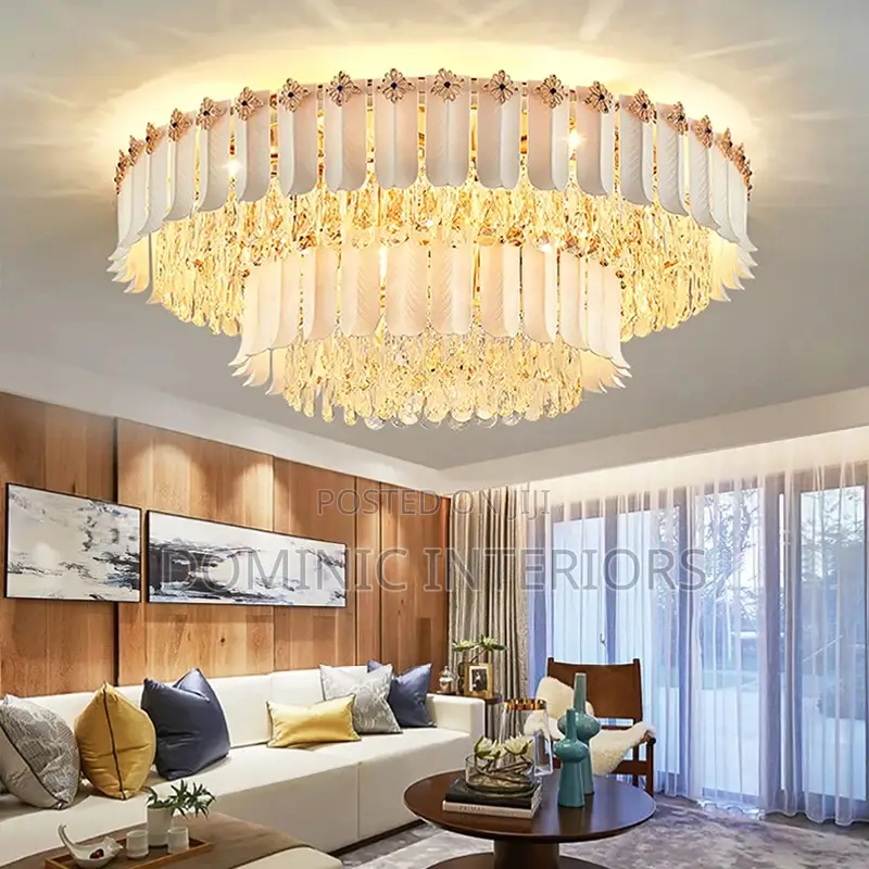 Ceramic Feather Ceiling Lights /800mm