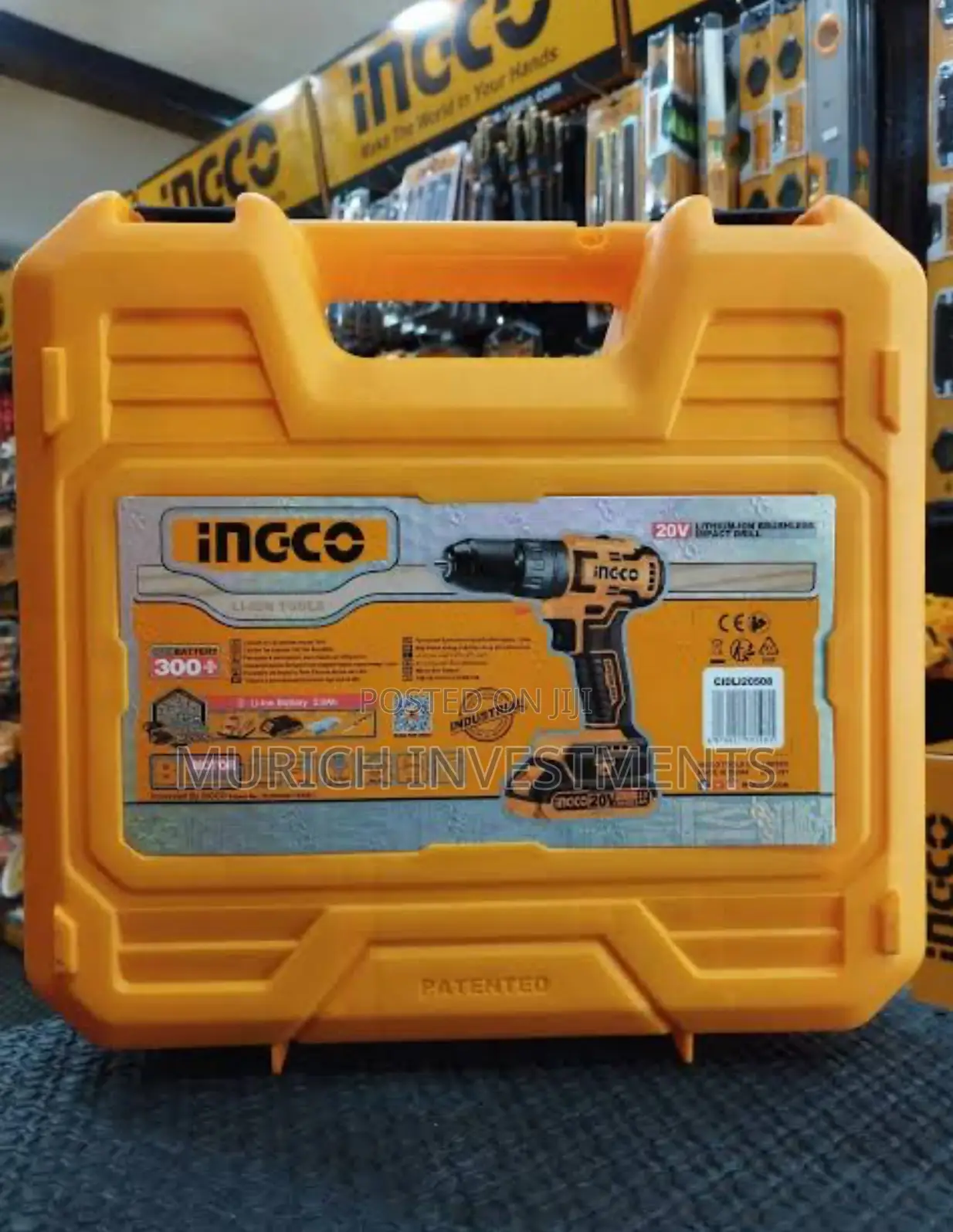Ingco CDLI20508: 20V Brushless Cordless Drill With 50nm Max