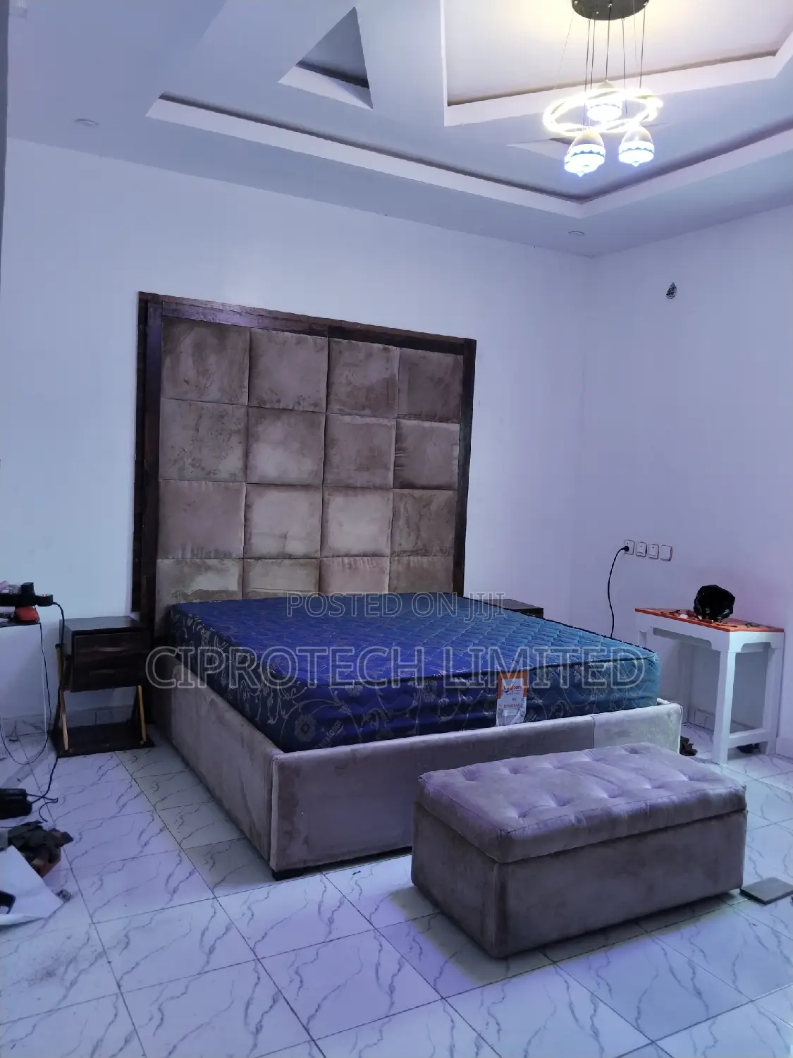 6x6 Bed With High Headboard