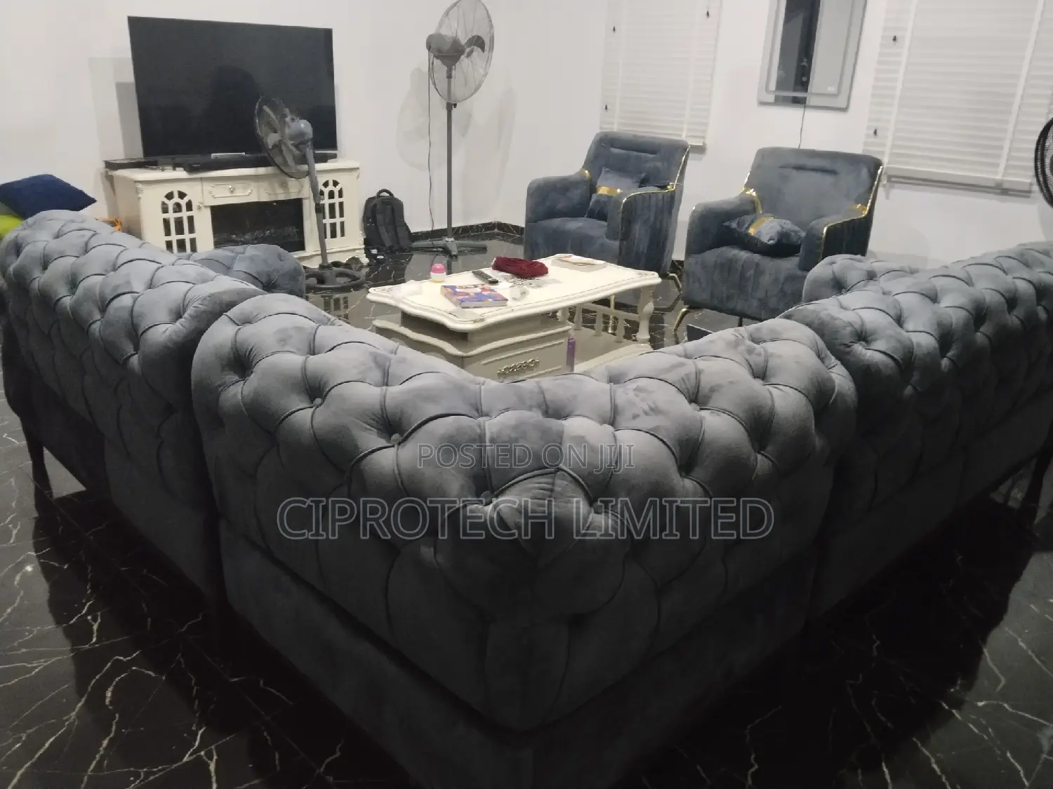 Sofa L Shaped With 2 Singles
