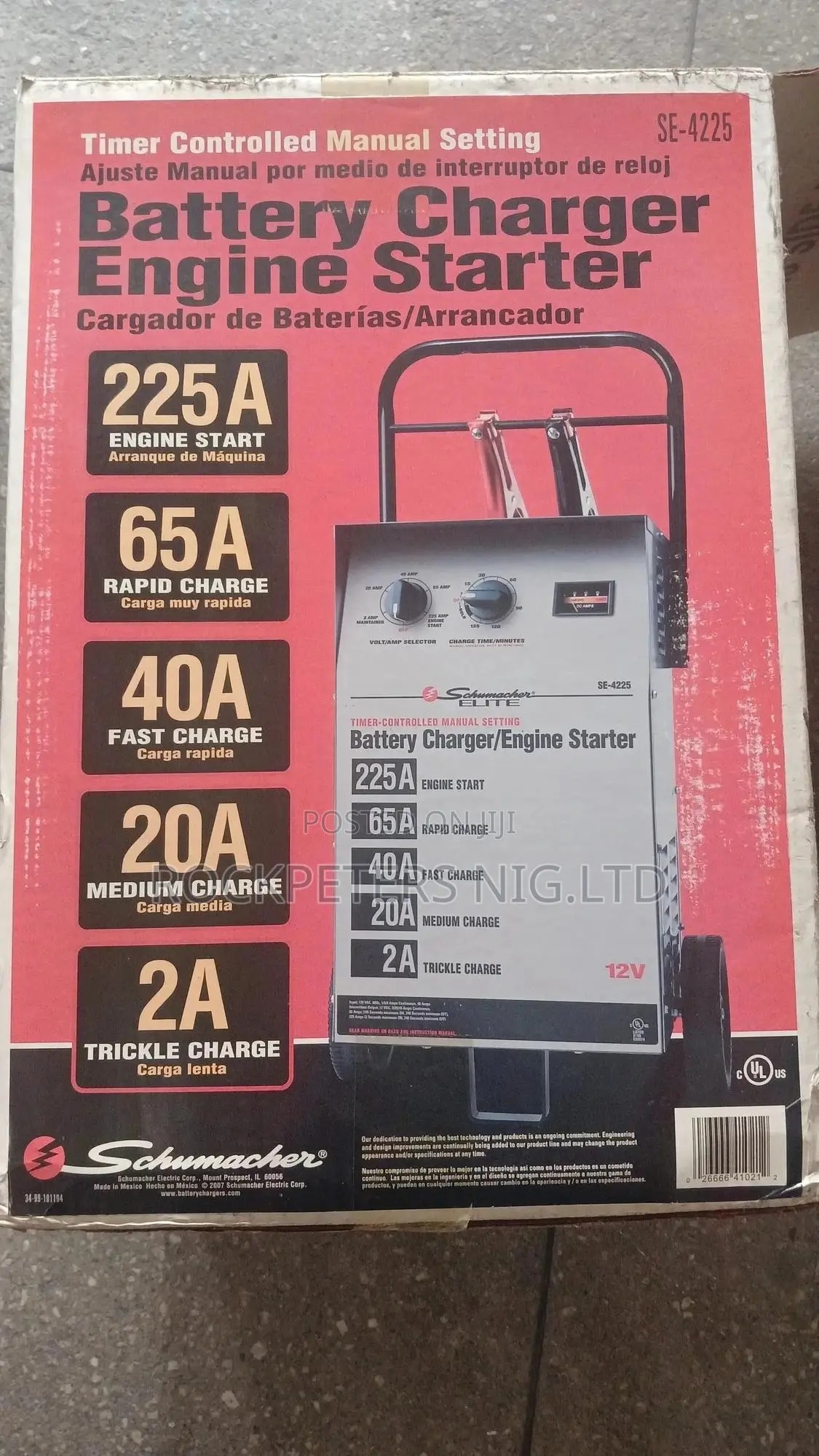 Schumacher Se-4225 Battery Charger/Engine Starter