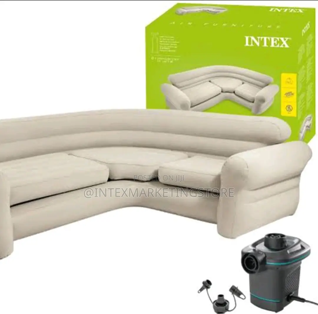 Intex Comfortable Corner Sofa ( 101'' X 80'' X 30'' )