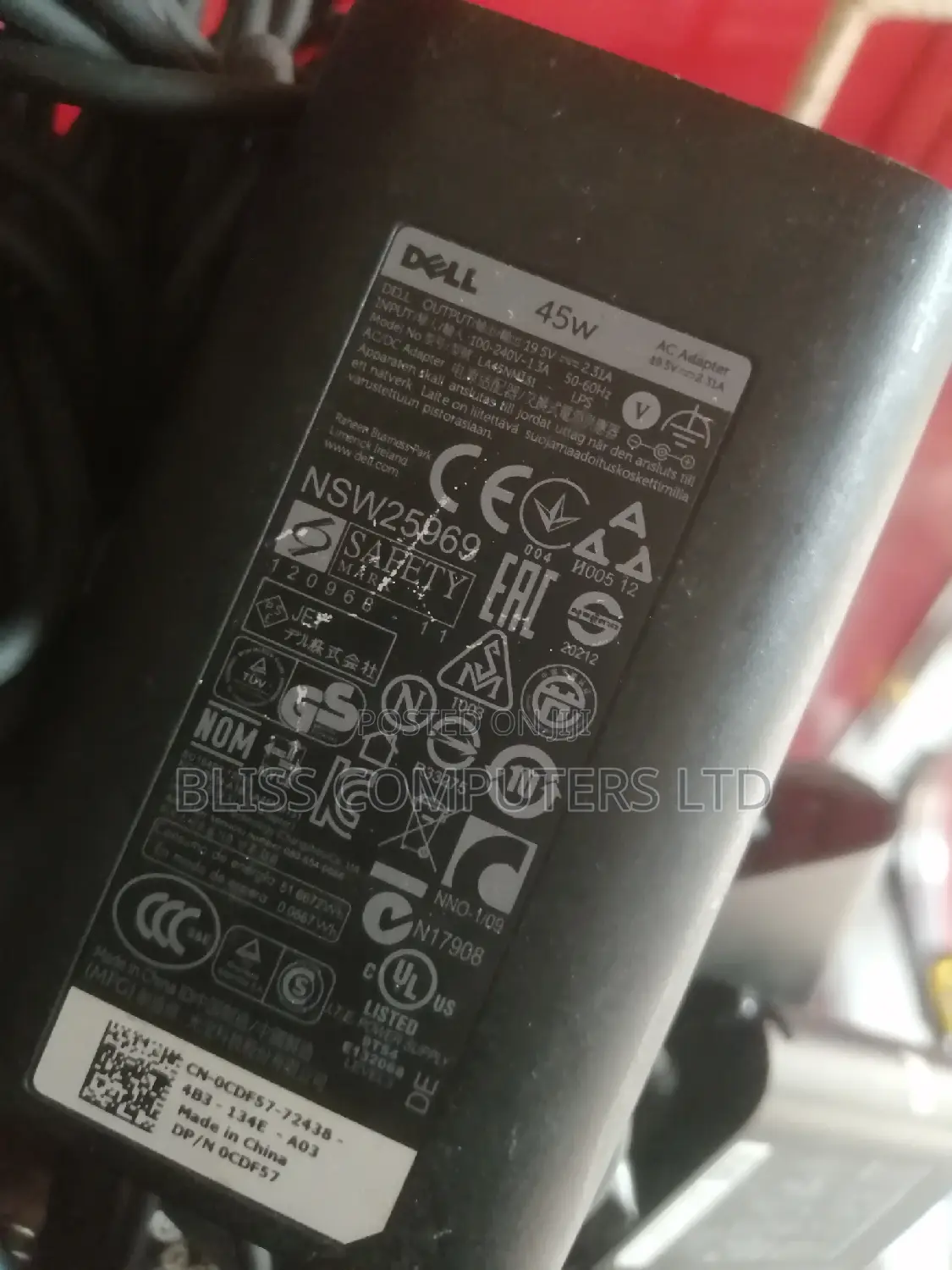 Dell 45w Pin Mouth Charger