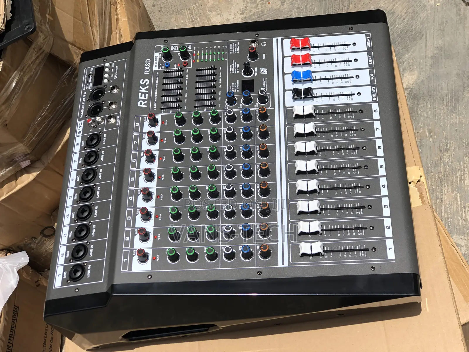 8channel Powered Mixer Amp (REKS)
