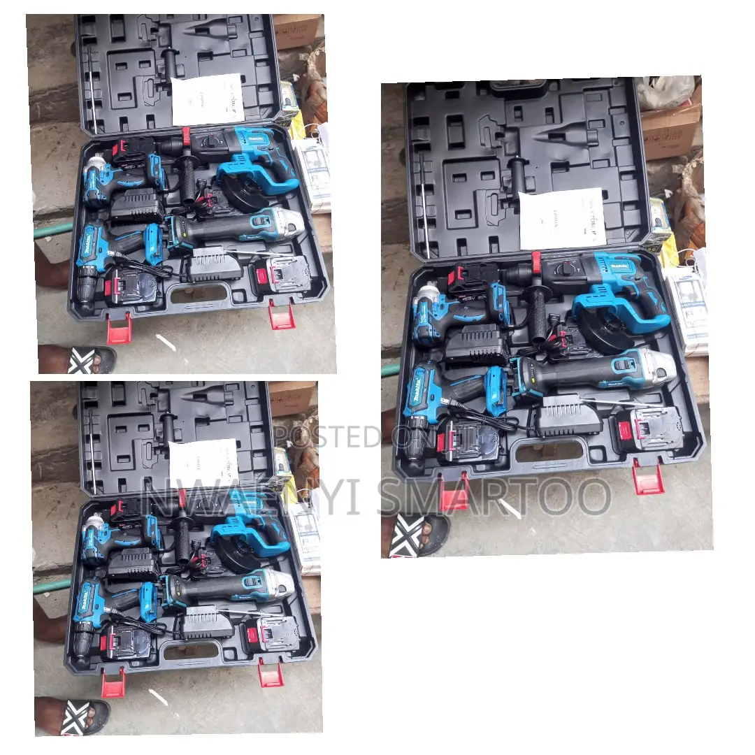 Makita 4in1 Cordless Machine With 4 Battery