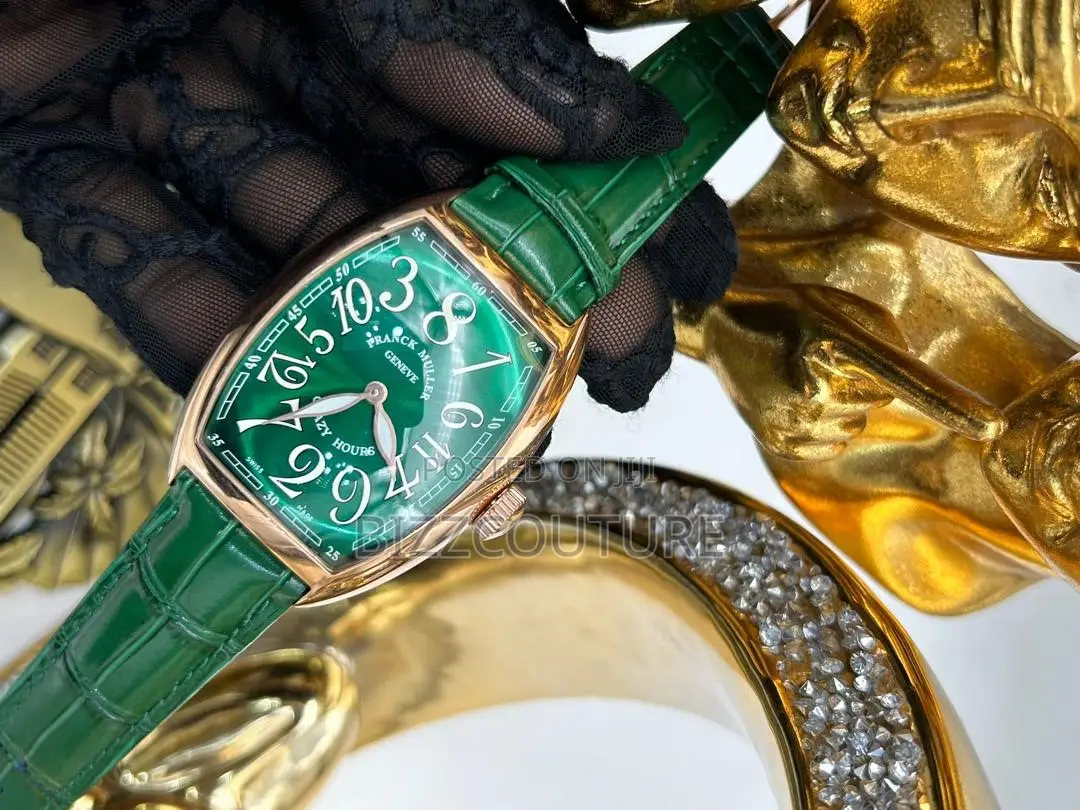 Original Frank Muller Green Dail Leather Watch Is Available