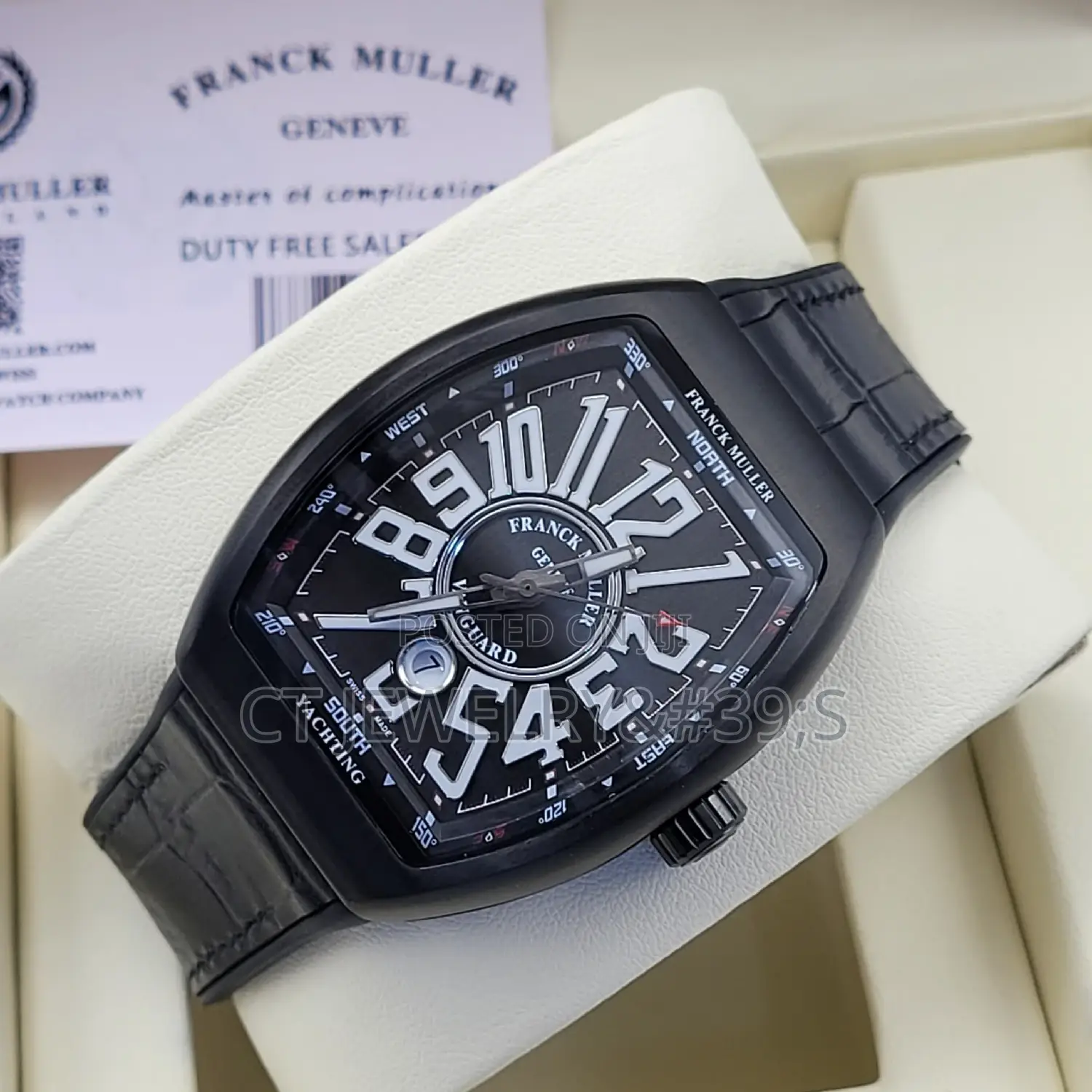 For Ur Quality Franck Muller Leather/Rubber Strap(Fitness)