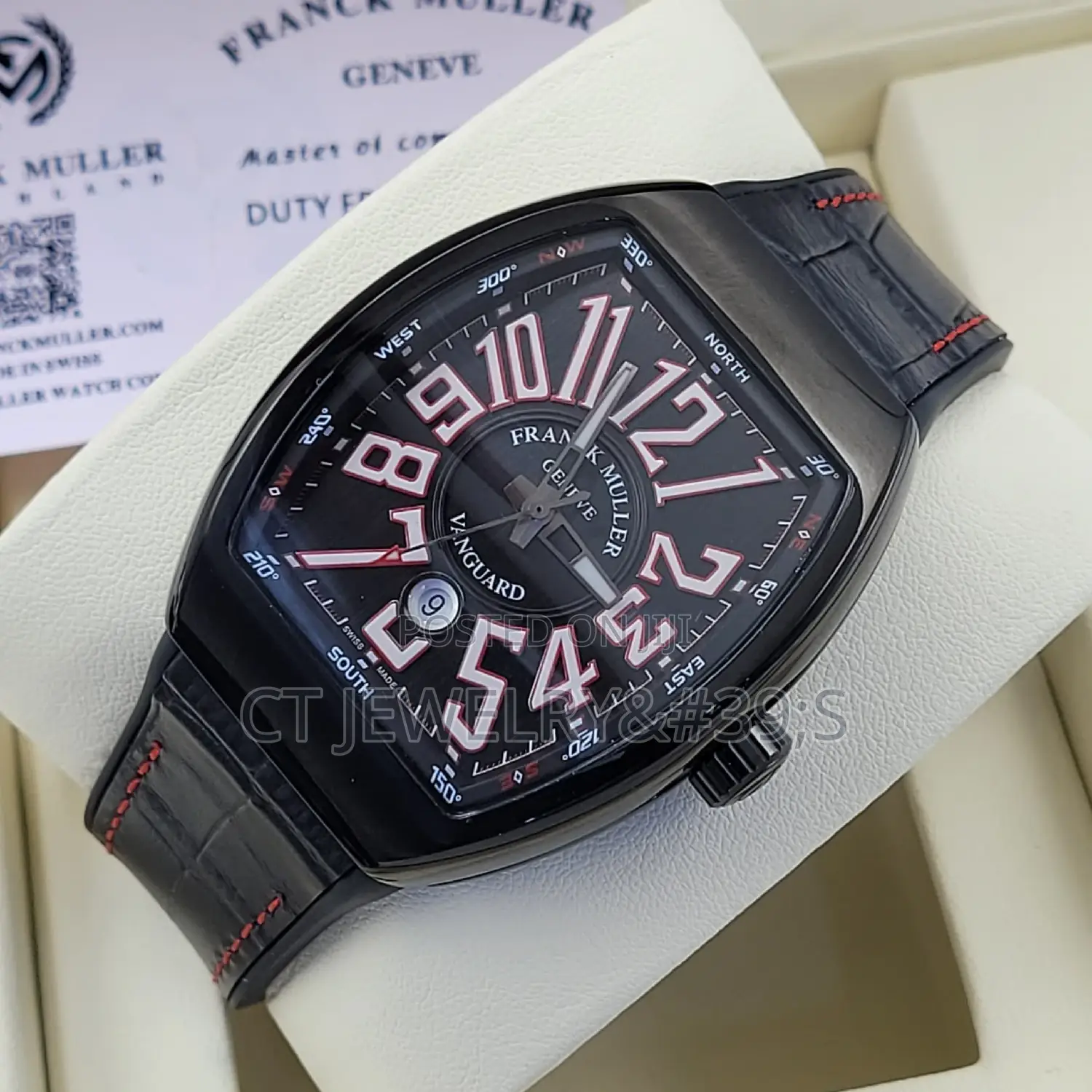 For Ur Quality Franck Muller Leather/Rubber Strap(Fitness)