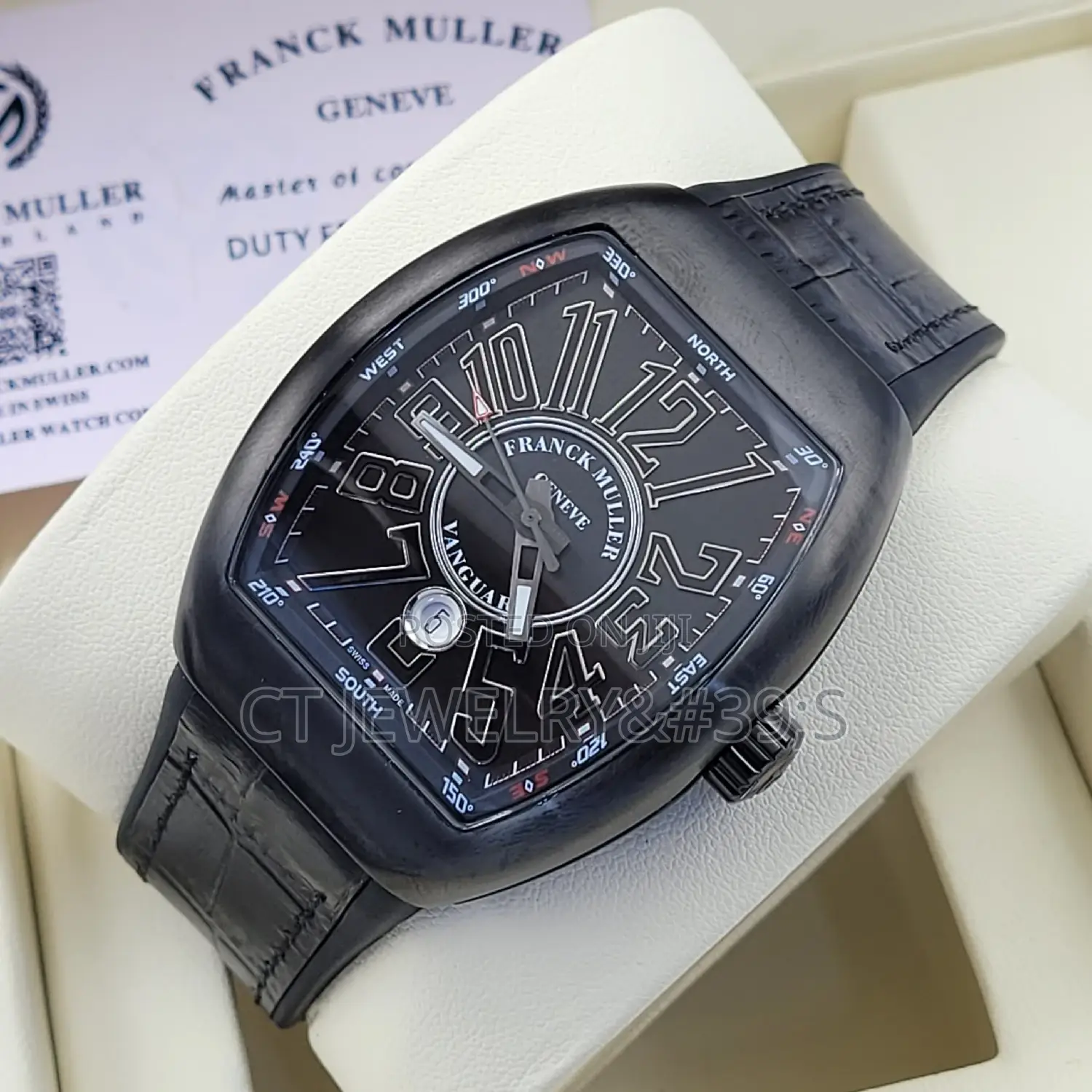 For Ur Quality Franck Muller Leather/Rubber Strap(Fitness)