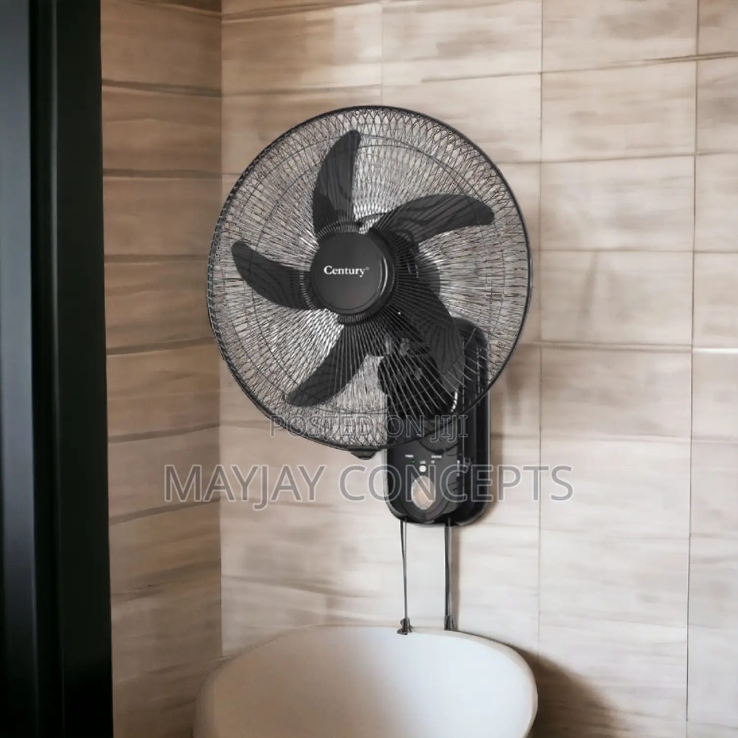 3in1 16" Century Rechargeable Ac/Dc Wall Fan-supports Solar