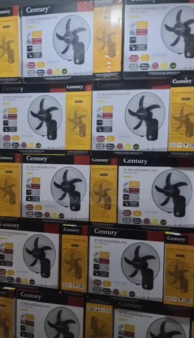 Century 18" Wall Rechargeable Fan