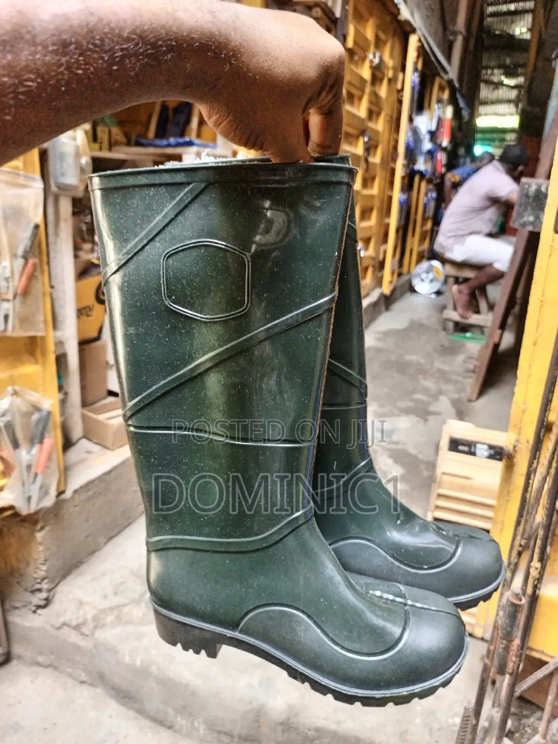 Green Rain Boot Ordinary