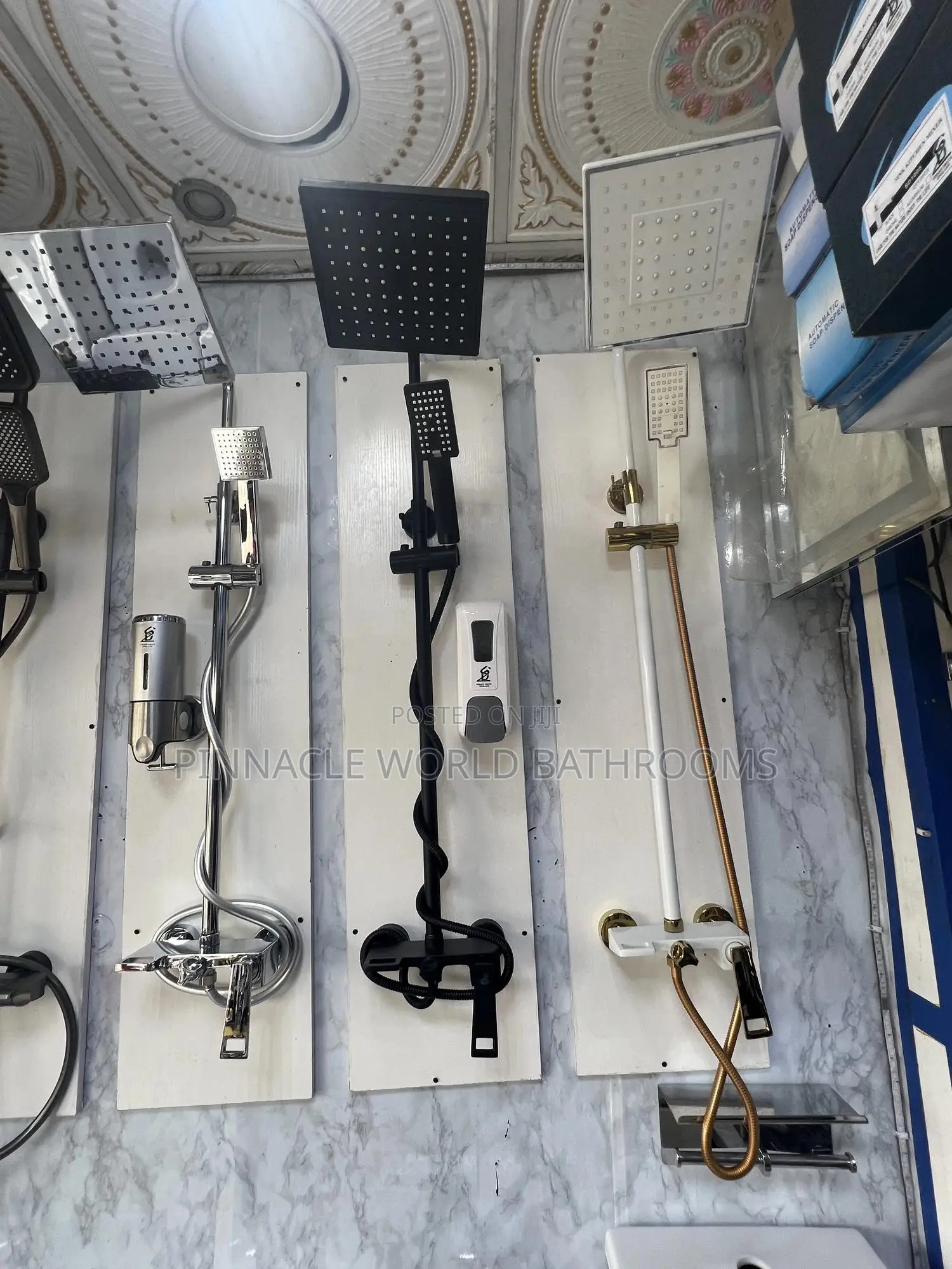 Luxury Black Standing Shower Set 007