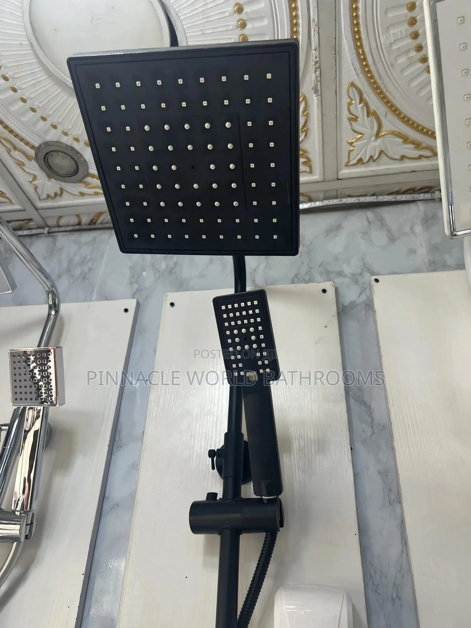 Luxury Black Standing Shower Set 007