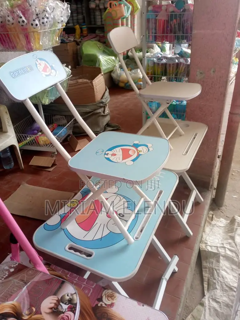 Kids Foldable Study Table and Chair Set