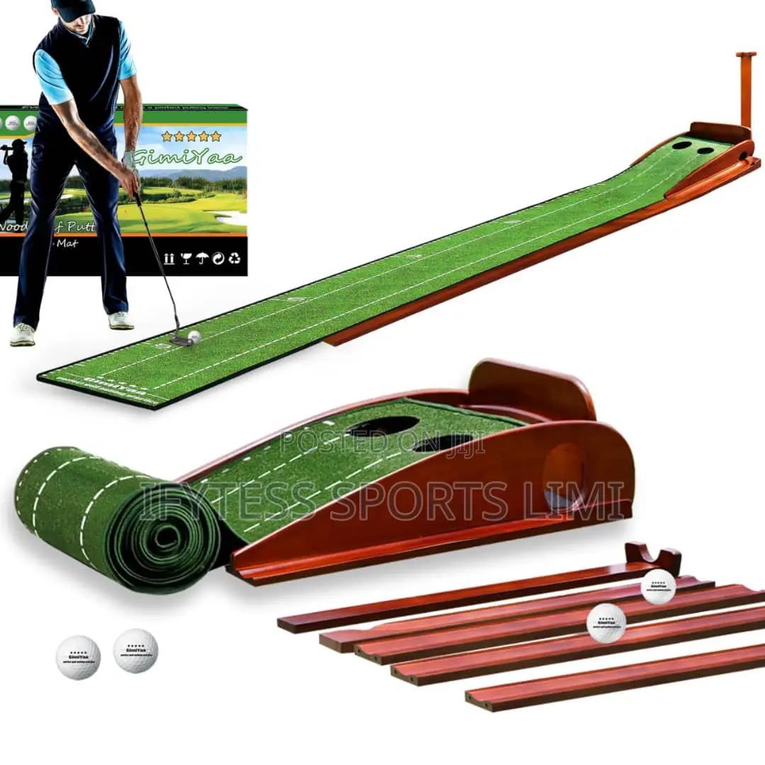 Wooden Golf Putting Mat
