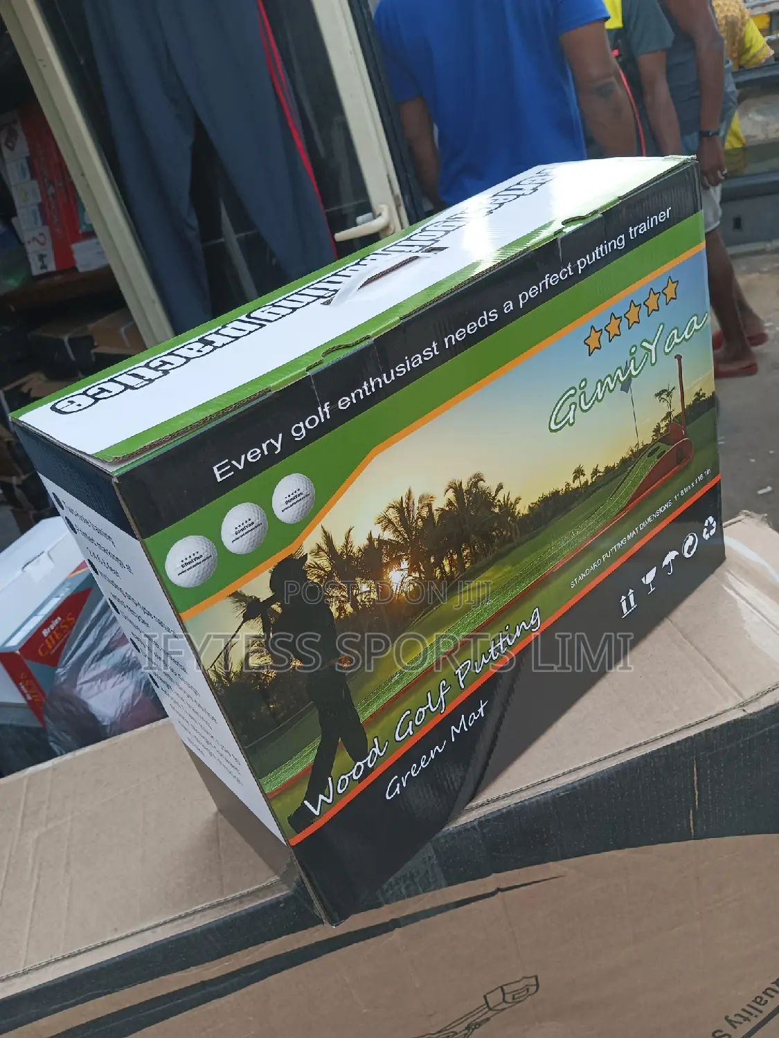 Wooden Golf Putting Mat