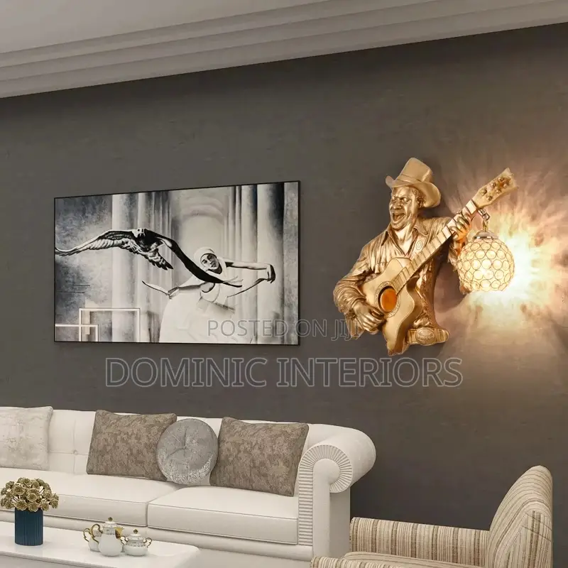 Vintage Guitar Singer Wall Lights