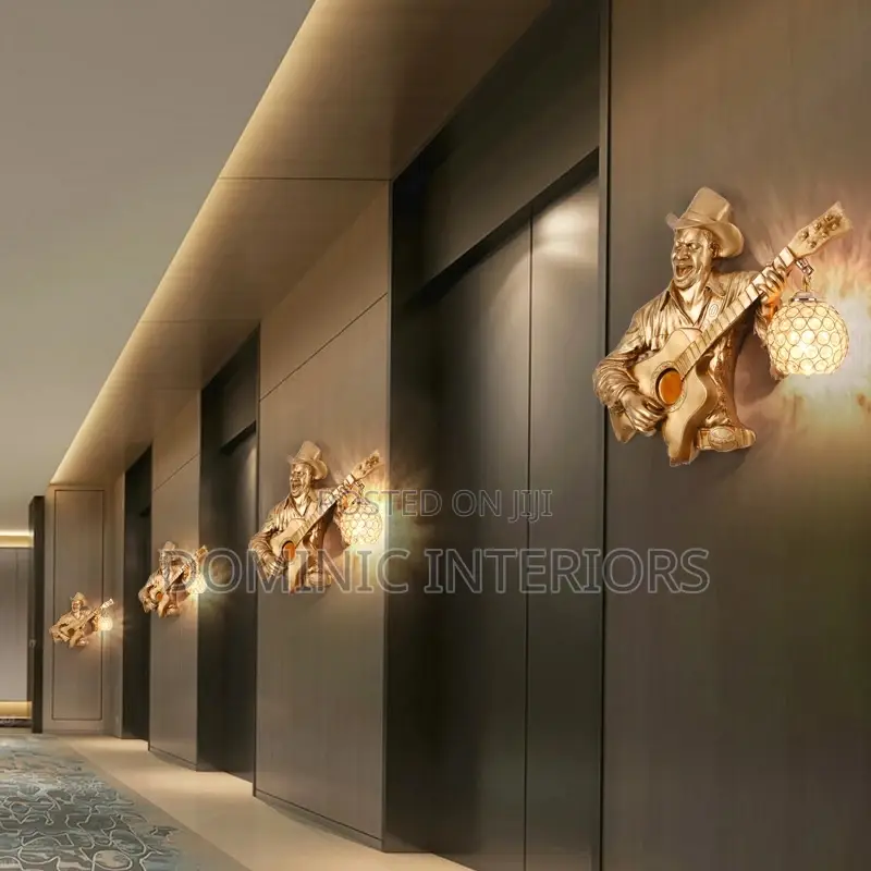 Vintage Guitar Singer Wall Lights