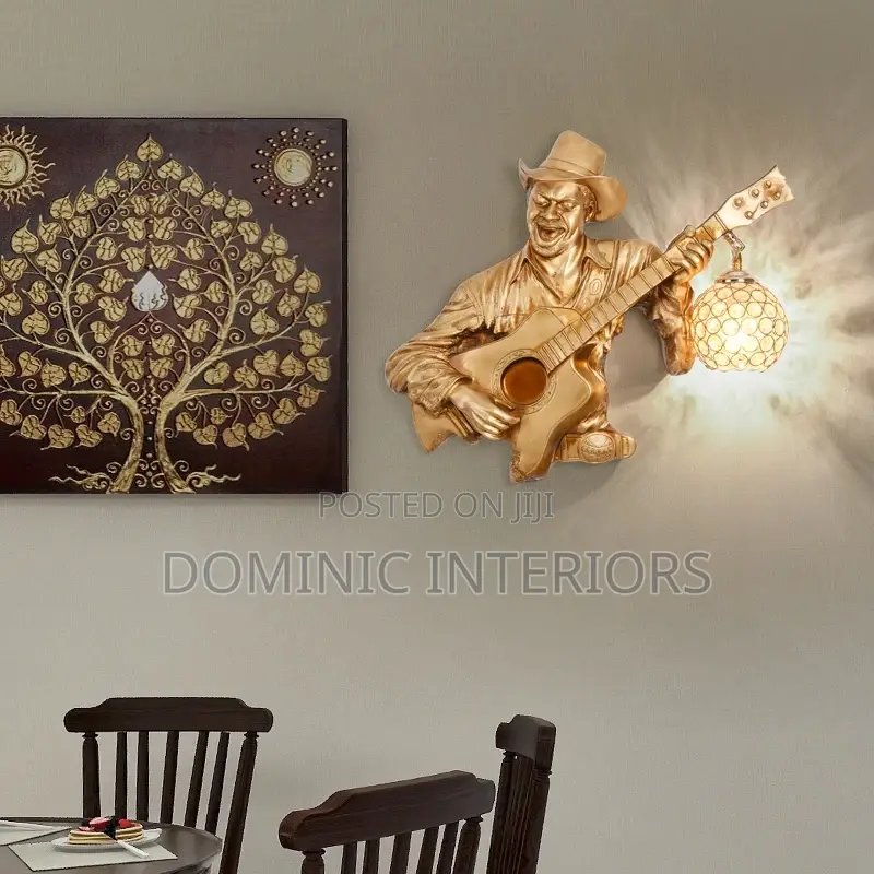 Vintage Guitar Singer Wall Lights