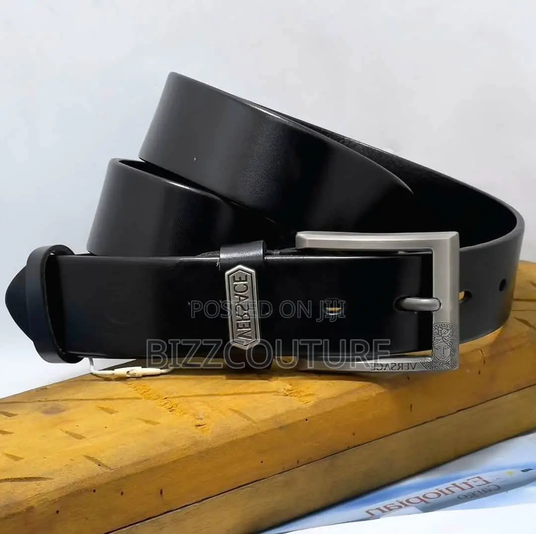 Original VERSACE 100% Leather Belts Available in Store