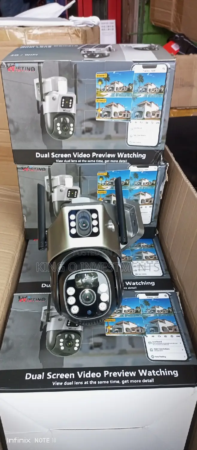PTZ Solar 4g Camera Dual Lens V380 App